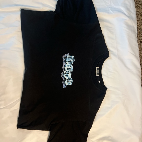 Kith Black Tee with Ice Blue Graphic - Picture 2 of 2